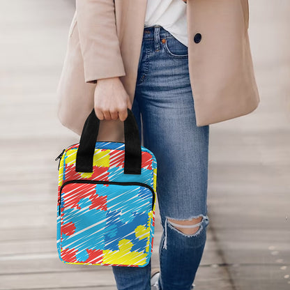 Autism Awareness Drawing Puzzle Print Bible Tote Bag