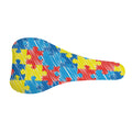 Autism Awareness Drawing Puzzle Print Bicycle Seat Cover