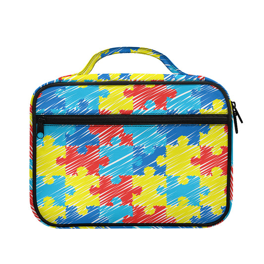Autism Awareness Drawing Puzzle Print Briefcase Bible Bag