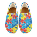 Autism Awareness Drawing Puzzle Print Casual Shoes
