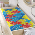 Autism Awareness Drawing Puzzle Print Changing Pad Cover