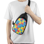 Autism Awareness Drawing Puzzle Print Chest Bag