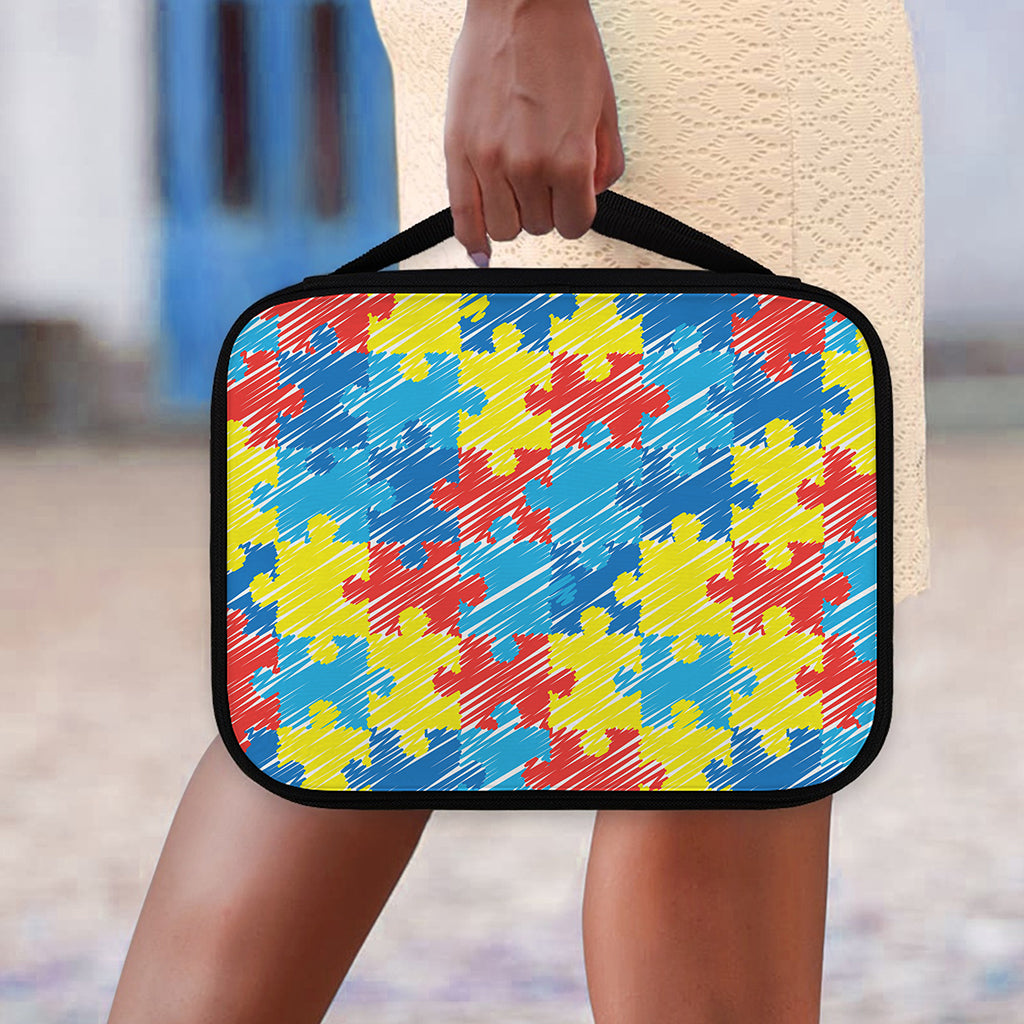 Autism Awareness Drawing Puzzle Print Classic Bible Case