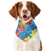 Autism Awareness Drawing Puzzle Print Dog Bandana