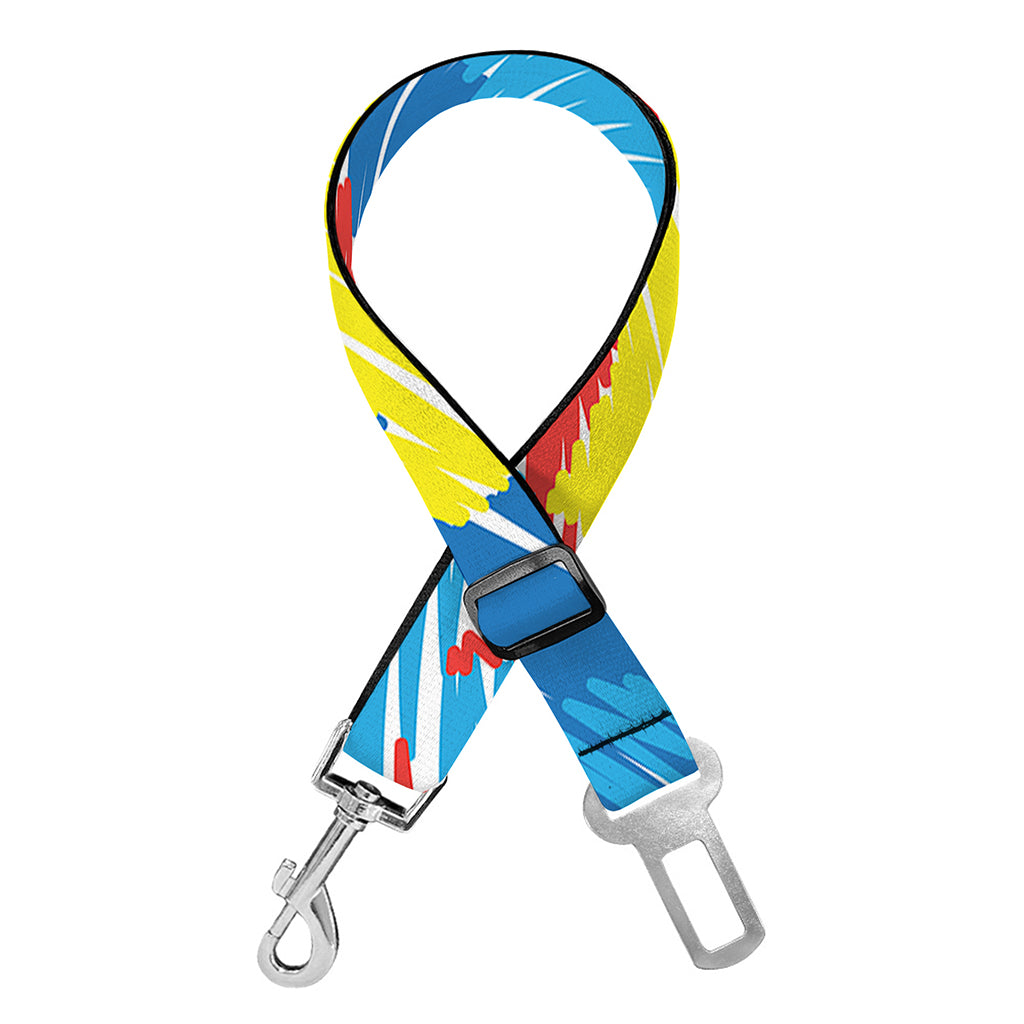 Autism Awareness Drawing Puzzle Print Dog Seat Belt