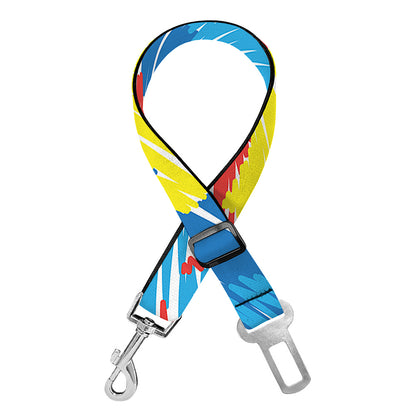 Autism Awareness Drawing Puzzle Print Dog Seat Belt