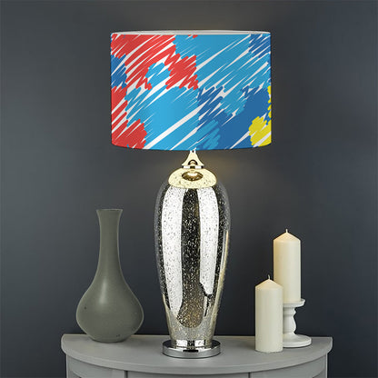 Autism Awareness Drawing Puzzle Print Drum Lamp Shade