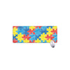 Autism Awareness Drawing Puzzle Print Extended Mouse Pad