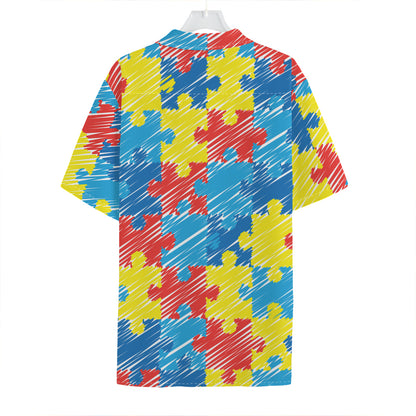 Autism Awareness Drawing Puzzle Print Hawaiian Shirt