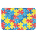 Autism Awareness Drawing Puzzle Print Indoor Door Mat