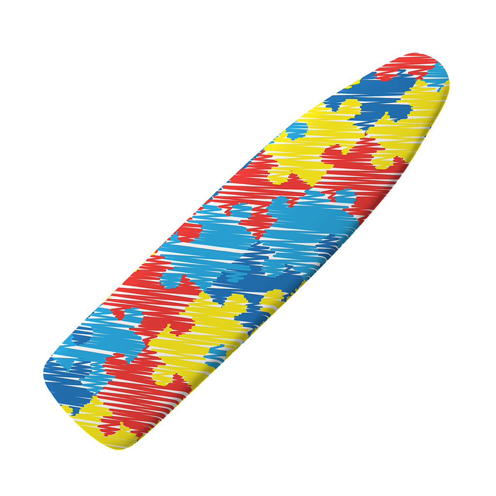 Autism Awareness Drawing Puzzle Print Ironing Board Cover