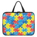 Autism Awareness Drawing Puzzle Print Laptop Sleeve With Handle