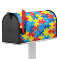 Autism Awareness Drawing Puzzle Print Mailbox Cover