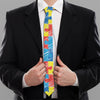 Autism Awareness Drawing Puzzle Print Necktie