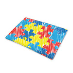 Autism Awareness Drawing Puzzle Print Pet Cooling Mat Cover