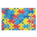 Autism Awareness Drawing Puzzle Print Placemat