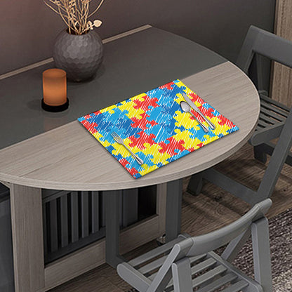 Autism Awareness Drawing Puzzle Print Placemat