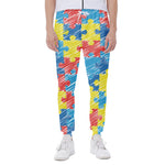 Autism Awareness Drawing Puzzle Print Scuba Joggers