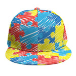 Autism Awareness Drawing Puzzle Print Snapback Cap