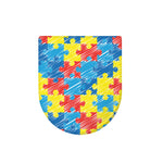 Autism Awareness Drawing Puzzle Print Toilet Lid Cover