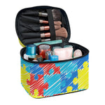 Autism Awareness Drawing Puzzle Print Travel Makeup Bag