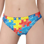 Autism Awareness Drawing Puzzle Print Women's Panties