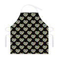 Autism Awareness Heart Pattern Print Adjustable Apron