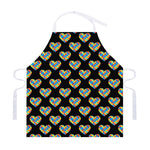 Autism Awareness Heart Pattern Print Adjustable Apron