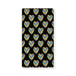 Autism Awareness Heart Pattern Print Baby Crib Sheet
