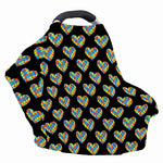 Autism Awareness Heart Pattern Print Baby Seat Cover