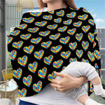 Autism Awareness Heart Pattern Print Baby Seat Cover