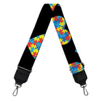 Autism Awareness Heart Pattern Print Bag Strap