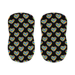 Autism Awareness Heart Pattern Print Bar Stool Covers