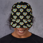 Autism Awareness Heart Pattern Print Baseball Cap