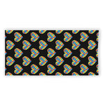 Autism Awareness Heart Pattern Print Beach Towel