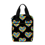 Autism Awareness Heart Pattern Print Bible Tote Bag