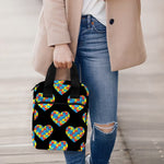 Autism Awareness Heart Pattern Print Bible Tote Bag
