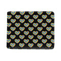 Autism Awareness Heart Pattern Print Bifold Wallet