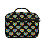 Autism Awareness Heart Pattern Print Briefcase Bible Bag