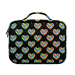 Autism Awareness Heart Pattern Print Briefcase Bible Bag