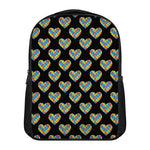 Autism Awareness Heart Pattern Print Casual Backpack