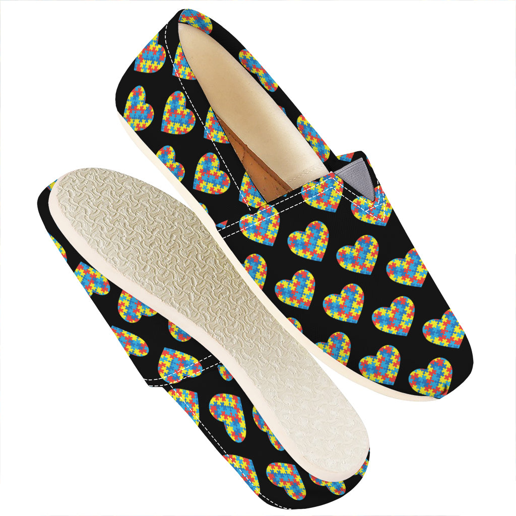 Autism Awareness Heart Pattern Print Casual Shoes