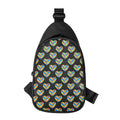 Autism Awareness Heart Pattern Print Sling Bag