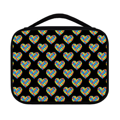 Autism Awareness Heart Pattern Print Classic Bible Case