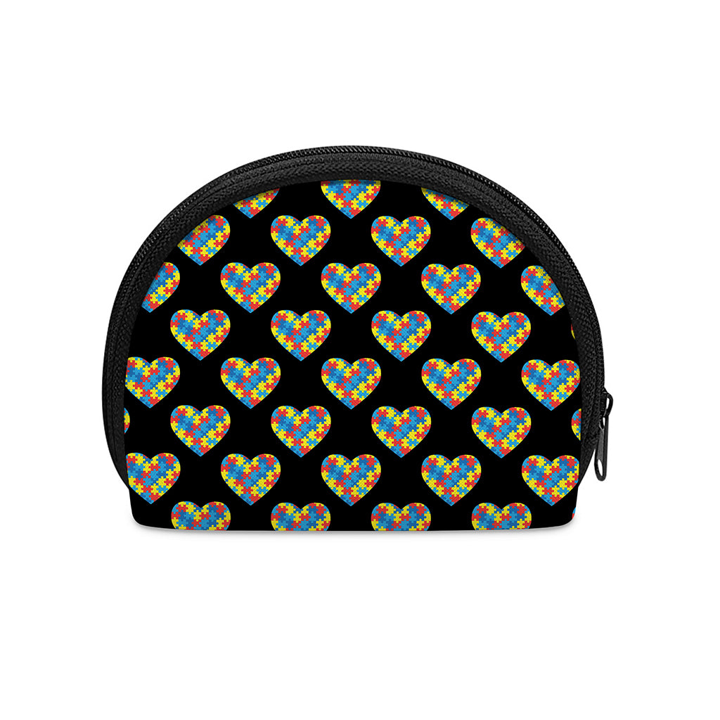 Autism Awareness Heart Pattern Print Coin Purse