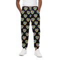 Autism Awareness Heart Pattern Print Cotton Sweatpants