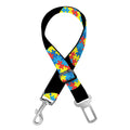 Autism Awareness Heart Pattern Print Dog Seat Belt