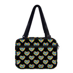 Autism Awareness Heart Pattern Print Double Strap Bible Bag