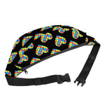 Autism Awareness Heart Pattern Print Fanny Pack