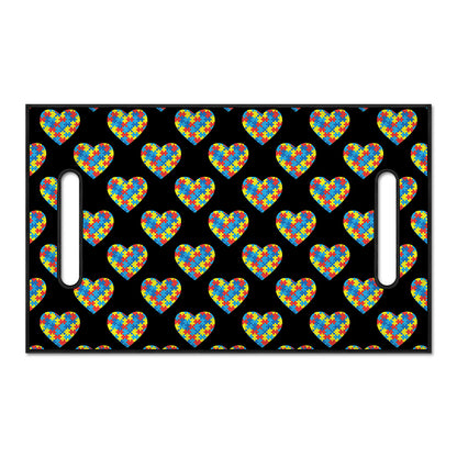 Autism Awareness Heart Pattern Print Golf Cart Seat Cover